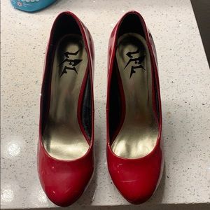 Red and Gold Heels